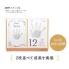 「シヤチハタ 月齢おててカードキット もりのおさんぽ柄 ストーン HPSC-M/H-SGR 1個 誕生日 記念 お祝い ギフト」の商品サムネイル画像3枚目