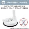 「エレコム ドライヤーアーム/レバー式吸盤/360度回転/角度調節自在/ホワイト BA-HDSTAWH 1個」の商品サムネイル画像4枚目