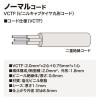 「サンワサプライ 工事物件タップ(3P・2個口・1m) TAP-KS2N-1 1本」の商品サムネイル画像5枚目