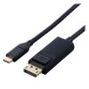 「USB-C to DisplayPort 変換ケーブル 2m 4K 60Hz 黒 CAC-CDP20BK2 エレコム 1個」の商品サムネイル画像2枚目