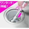 「マイパスティ のびのび排水口ブラシ 洗いやすい直角ブラシ 伸縮タイプ ホワイト 1個 オーエ」の商品サムネイル画像7枚目