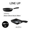 「マイヤージャパン フライパン 28cm アルミ ガス火専用 ブラック FE2-P28 1個」の商品サムネイル画像7枚目
