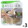 「簡単おいしい玄米 パックご飯 150g 3個 神明 米加工品 パックごはん 包装米飯」の商品サムネイル画像1枚目