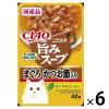 「いなば CIAO チャオ キャットフード 猫 旨みスープ まぐろ かつお節入り 国産 40g 6袋 ウェット パウチ」の商品サムネイル画像1枚目