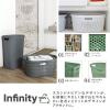 「CURVER Infinity（インフィニティ） ランドリーバスケット 40L ダークグレー 1個」の商品サムネイル画像3枚目