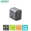 「【アウトレット】AUKEY USB充電器 45W PD対応 折りたたみ式 [USB-C 1ポート]グレー PA-C2-GY 1個」の商品サムネイル画像2枚目