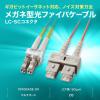 「サンワサプライ メガネ型光ファイバケーブル(マルチ50μm、LC×2-SC×2、10m) HKB-LCSC5-10N 1本」の商品サムネイル画像2枚目