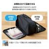 「パッキングキューブ/圧縮袋/Mサイズ/12L/セパレート構造/CORDURA/高耐久ファスナー採用/ブラック BMA-TRCS01MBK」の商品サムネイル画像5枚目