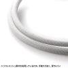 「サンワサプライ USB Type-Cシリコンメッシュケーブル(PD60W・1m・ホワイト) KU-CCP60SM10W 1本」の商品サムネイル画像4枚目