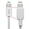 「サンワサプライ USB Type-Cシリコンメッシュケーブル(PD60W・1m・ホワイト) KU-CCP60SM10W 1本」の商品サムネイル画像6枚目