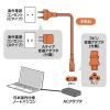 「【アウトレット】サンワサプライ 高電圧対応ノートPC用電源コード TR-KB1N 1個」の商品サムネイル画像2枚目