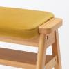 「無印良品 再生ポリエステル混 木製スタッキングスツール マスタード 幅４９．３×奥行３７×高さ４４ｃｍ 良品計画」の商品サムネイル画像4枚目