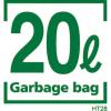 「日本サニパック 容量表記入り 白半透明 ゴミ袋 20L HD nocoo（100枚:10枚入×10）」の商品サムネイル画像3枚目