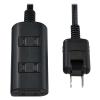 「朝日電器 延長コード 電源タップ 2ピン 3個口/3m 雷ガード ほこり防止シャッター WBT-N3030SB(BK) 1個」の商品サムネイル画像2枚目