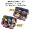 「テラモト 仕切付きバケツII エンジ 1個」の商品サムネイル画像8枚目