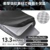 「エレコム パソコンケース 13.3インチ ハンドル付 縦型 衝撃吸収 撥水加工 黒 ZSBーIBPRVP13BK 1個」の商品サムネイル画像3枚目
