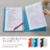 「キングジム クリアーファイル カキコ 差し替え式 ネイビー 8682-NV 1冊」の商品サムネイル画像2枚目
