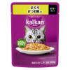 「カルカン（kalkan）まぐろ かつお節入り ゼリー仕立て 60g 12袋 マースジャパン キャットフード ウェット」の商品サムネイル画像2枚目