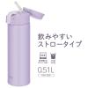 「サーモス ストローボトル 510ml ラベンダー FKAー500 LV 1個」の商品サムネイル画像2枚目