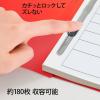 「プラス 年組氏名PPフラットファイル A4タテ ユニバーサルカラー 赤色 79404 1セット(1冊×10)」の商品サムネイル画像8枚目