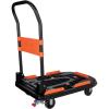 「トラスコ中山　樹脂台車　カルティオ（新型）　780Ｘ490　折畳　ブラック　スチールＳＰ付　　1台」の商品サムネイル画像2枚目