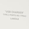 「ACアダプター1USB+1C アイボリー LAKOLE/ラコレ」の商品サムネイル画像5枚目