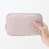 「無印良品 リンクルナイロン 大きく開くポーチ ピンク Ｌ 約１８×１１．５×７ｃｍ 良品計画」の商品サムネイル画像6枚目