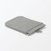 「無印良品 リンクルナイロン 片手で開くフラットポーチ グレー Ｓ 約１２．５×１０．３ｃｍ 良品計画」の商品サムネイル画像3枚目