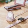 「Apple Watch アップルウォッチ 充電器 スタンド 横置き シリコン製 ピンク AW-DSCHSPN  エレコム 1個」の商品サムネイル画像3枚目