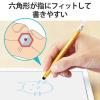 「タッチペン スタイラスペン 超感度 六角鉛筆型 ストラップホール ペン先交換可 黄 P-TPENCEYL エレコム 1個」の商品サムネイル画像3枚目