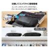 「トラベルポーチ 圧縮袋 旅行 便利グッズ 容量約20L 高耐久素材 ブラック BMA-TRCS01LBK エレコム 1個」の商品サムネイル画像4枚目