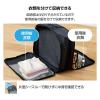 「トラベルポーチ 圧縮袋 旅行 便利グッズ 容量約20L 高耐久素材 ブラック BMA-TRCS01LBK エレコム 1個」の商品サムネイル画像5枚目