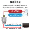 「分波器 アンテナ分波器 地デジ・BS/CS放送対応 出力側ケーブル0.5m ブラック EC-1M3BK(H) DXアンテナ 1個」の商品サムネイル画像3枚目