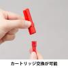 「アスクル ホワイトボードマーカーくっきり 細字専用カートリッジ 赤 AS-WBKFC-02 1本 オリジナル」の商品サムネイル画像4枚目