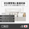 「【アウトレット】吉川国工業所 持ち運びができる収納ボックス インナーオーガナイザーM付き グレー MBー01_Gy 1個」の商品サムネイル画像5枚目