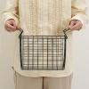 「不二貿易 スタッキングワイヤーバスケット BK 26x18x18 26682 1個」の商品サムネイル画像6枚目