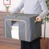 「不二貿易 窓付＆積み重ね収納ボックス 72L GY 63519 1個」の商品サムネイル画像5枚目