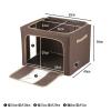 「不二貿易 窓付＆積み重ね収納ボックス 72L BR 63522 1個」の商品サムネイル画像9枚目
