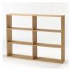 「無印良品 スタッキングシェルフ ワイド 3段 オーク材 幅81.5×奥行28.5×高さ121cm 良品計画」の商品サムネイル画像6枚目
