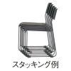 「サンケイ スタッキングチェア CM371-MY 10脚」の商品サムネイル画像3枚目