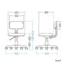 「サンワサプライ OAチェアー SNC-A1LGY 1セット(1脚×8)」の商品サムネイル画像4枚目
