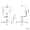「サンワサプライ OAチェアー SNC-A1BL 1脚」の商品サムネイル画像3枚目