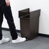 「リス 抗菌 バイオ 棚下で使えるペダルダストボックス45L ダークブラウン GGYA307 1台 オリジナル」の商品サムネイル画像5枚目