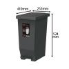 「アスベル エバンMP密閉ペタルペール30Lブラック A6301 1個」の商品サムネイル画像2枚目