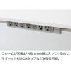 「アスクル マルチワークテーブル 幅700×奥行700mm ホワイト×ホワイト AWT-7070(WH/MWH) 1台 オリジナル」の商品サムネイル画像5枚目