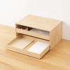 「無印良品 木製トレー収納2段引出 約幅25.2×奥行17×高さ12.6cm 良品計画」の商品サムネイル画像6枚目