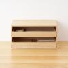 「無印良品 木製トレー収納2段引出 約幅25.2×奥行17×高さ12.6cm 良品計画」の商品サムネイル画像7枚目
