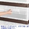 「アスクル 50L長辺扉付き折りコン ブラウン L CB-51NRカタトビラL 1個 オリジナル」の商品サムネイル画像3枚目