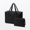 「無印良品 再生ナイロンたためるボストンバッグ 黒 ３２Ｌ 約４９×１９×３５ｃｍ 良品計画」の商品サムネイル画像6枚目