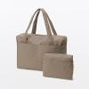 「無印良品 再生ナイロンたためるボストンバッグ スモーキーブラウン １８Ｌ 約４２×１５×３０ｃｍ 良品計画」の商品サムネイル画像6枚目